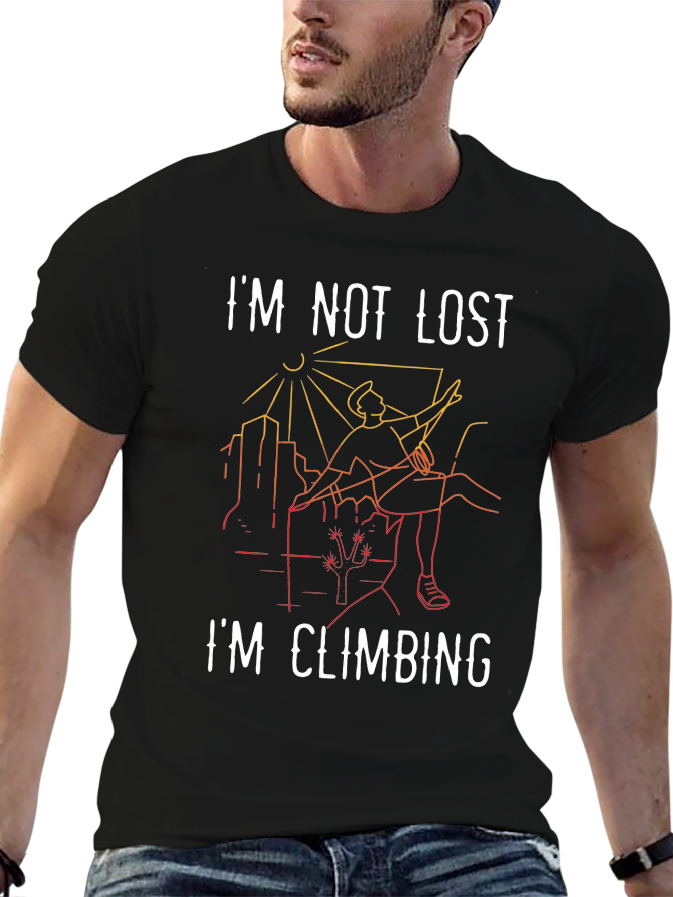 Im Not Lost Im Climbing Graphic Tee