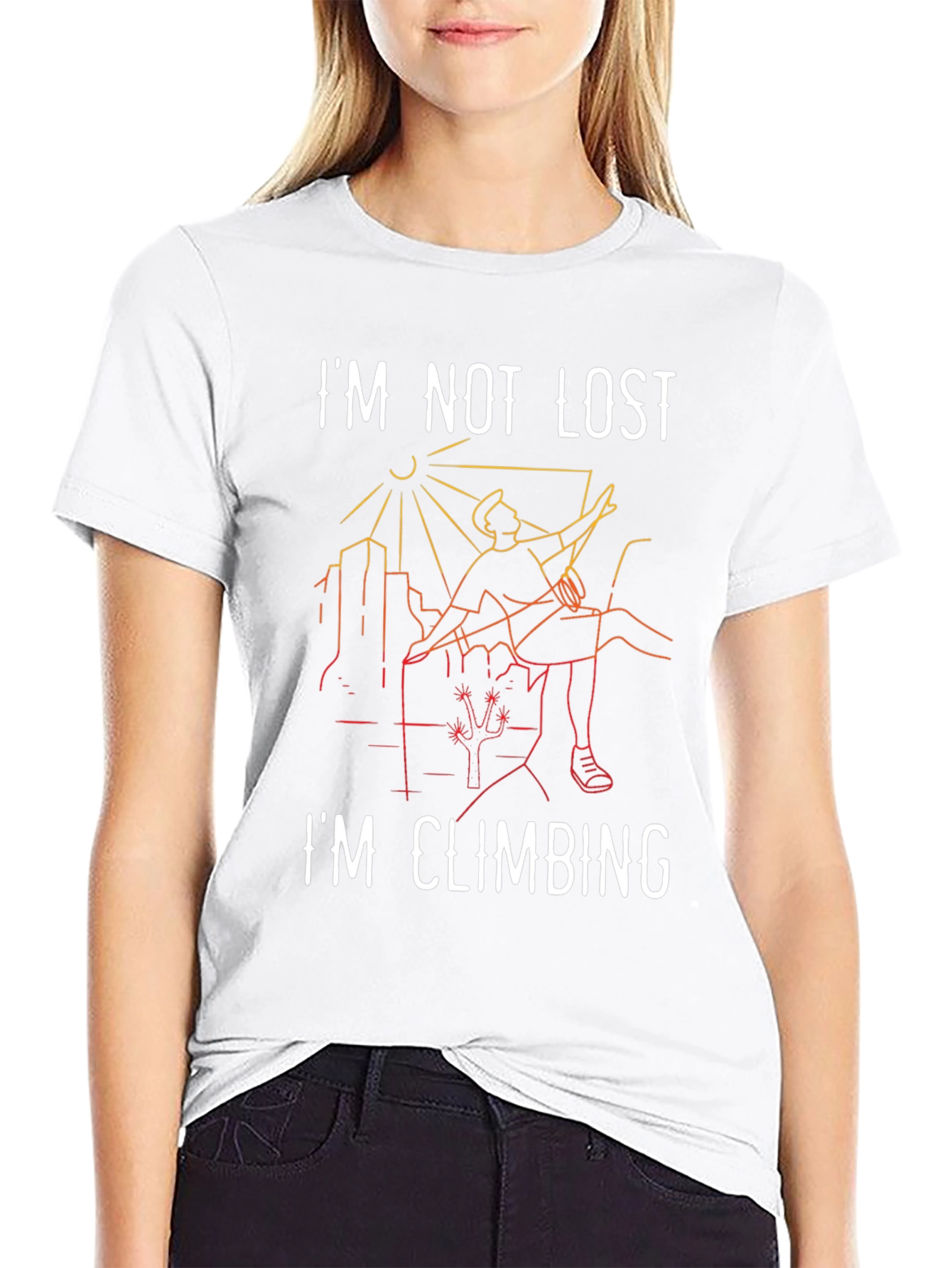 Im Not Lost Im Climbing Graphic Tee