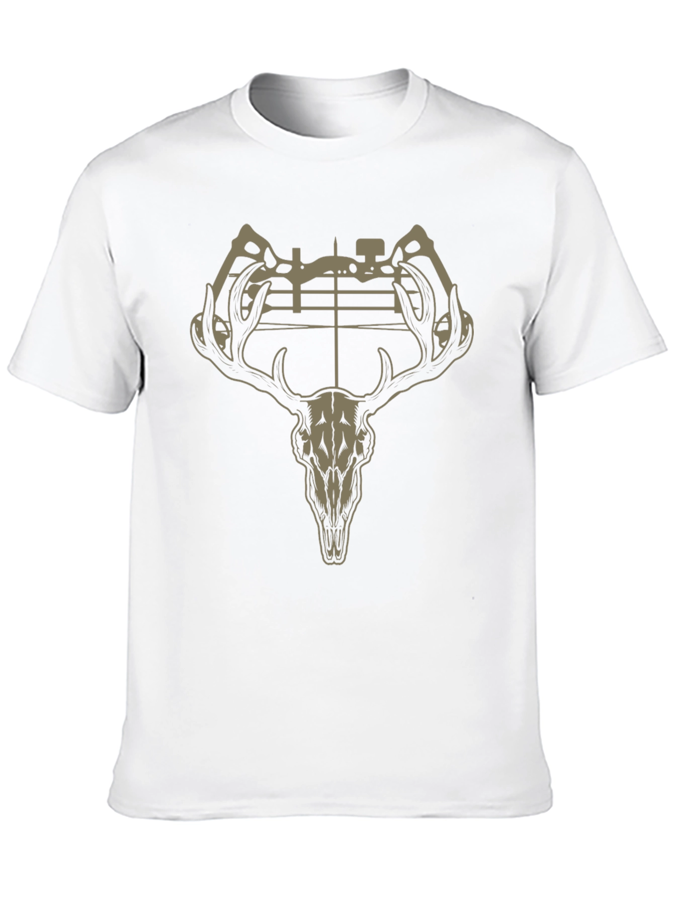 Deer Skull Bow Hunting Graphic T-Shirt