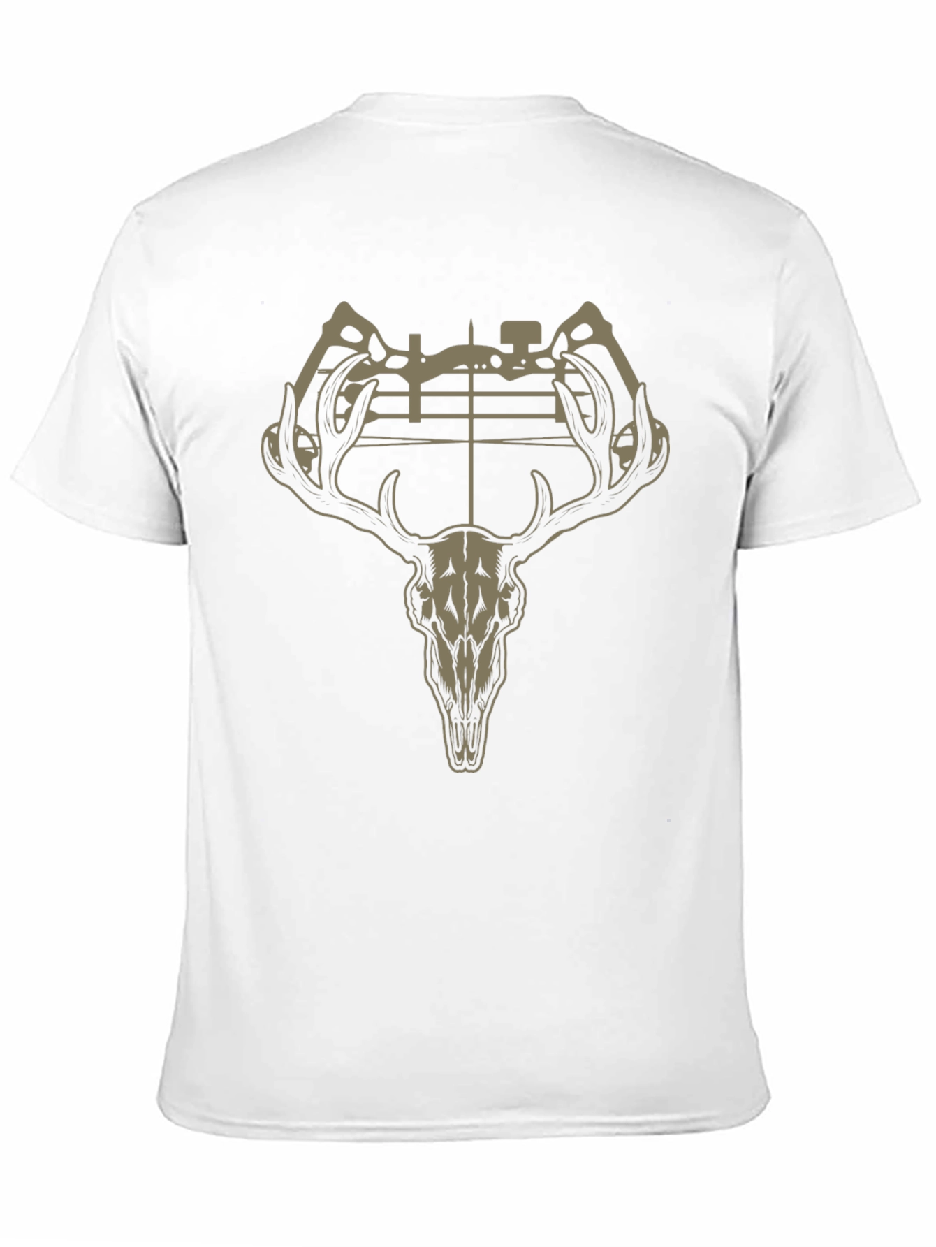 Deer Skull Bow Hunting Graphic T-Shirt