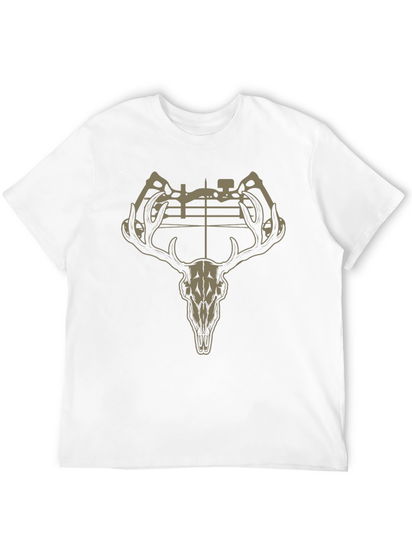 Deer Skull Bow Hunting Graphic T-Shirt