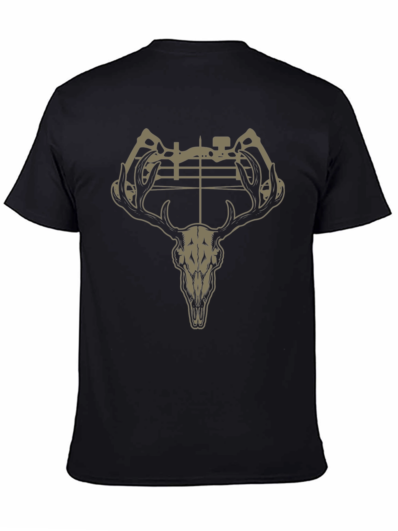 Deer Skull Bow Hunting Graphic T-Shirt