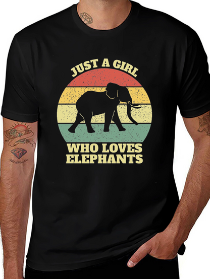 Elephant Lover T-Shirt - Girls Retro Graphic Tee