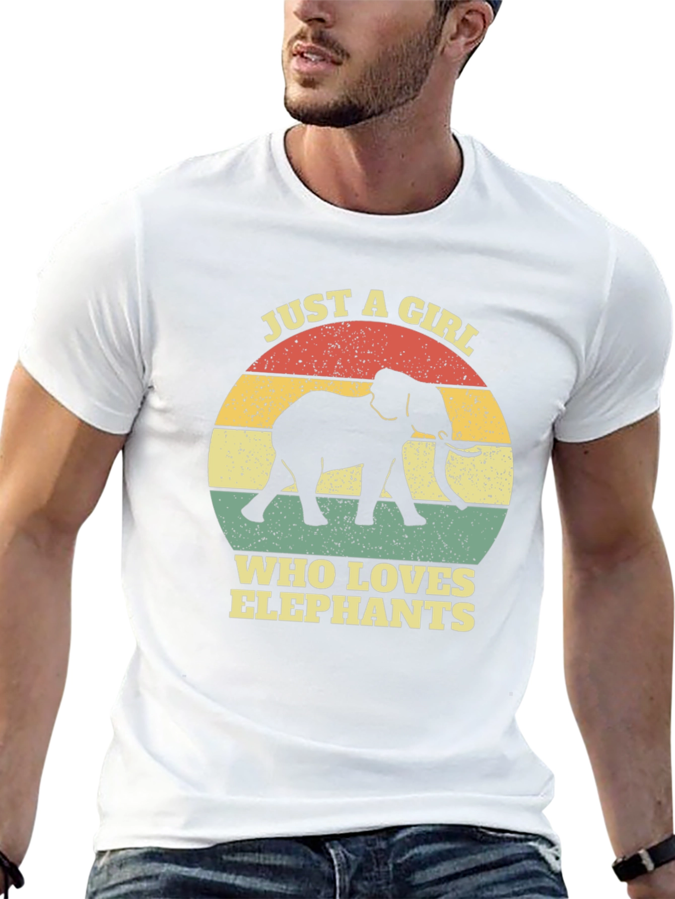 Elephant Lover T-Shirt - Girls Retro Graphic Tee