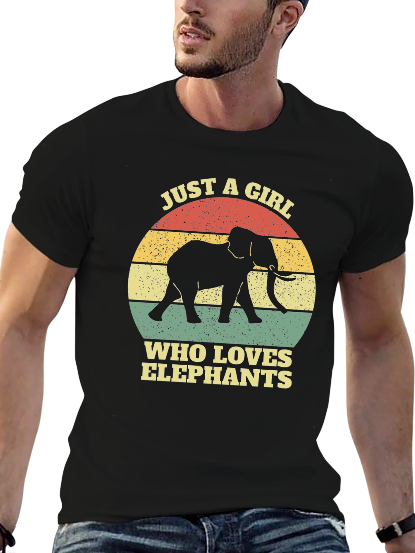 Elephant Lover T-Shirt - Girls Retro Graphic Tee
