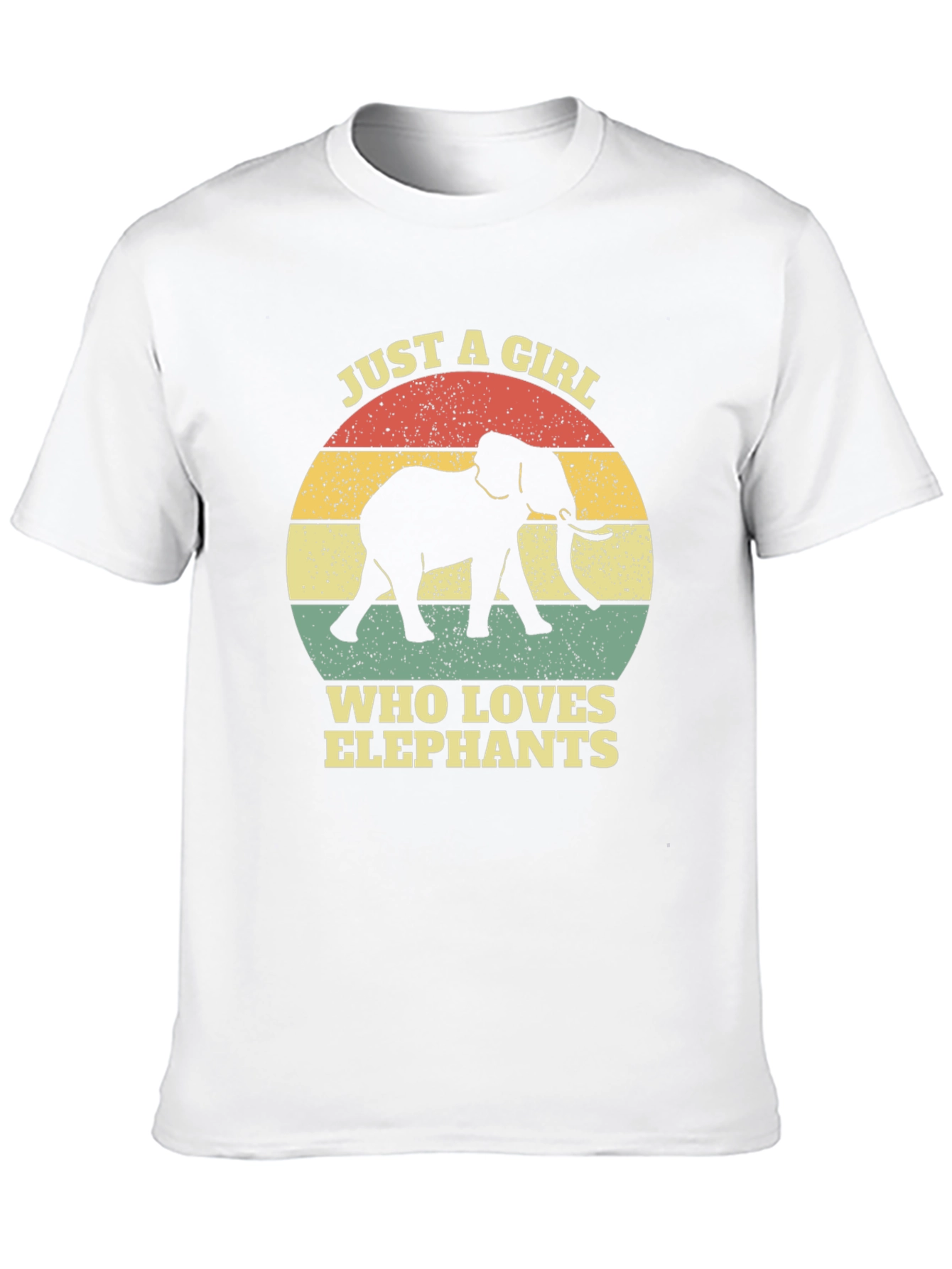 Elephant Lover T-Shirt - Girls Retro Graphic Tee