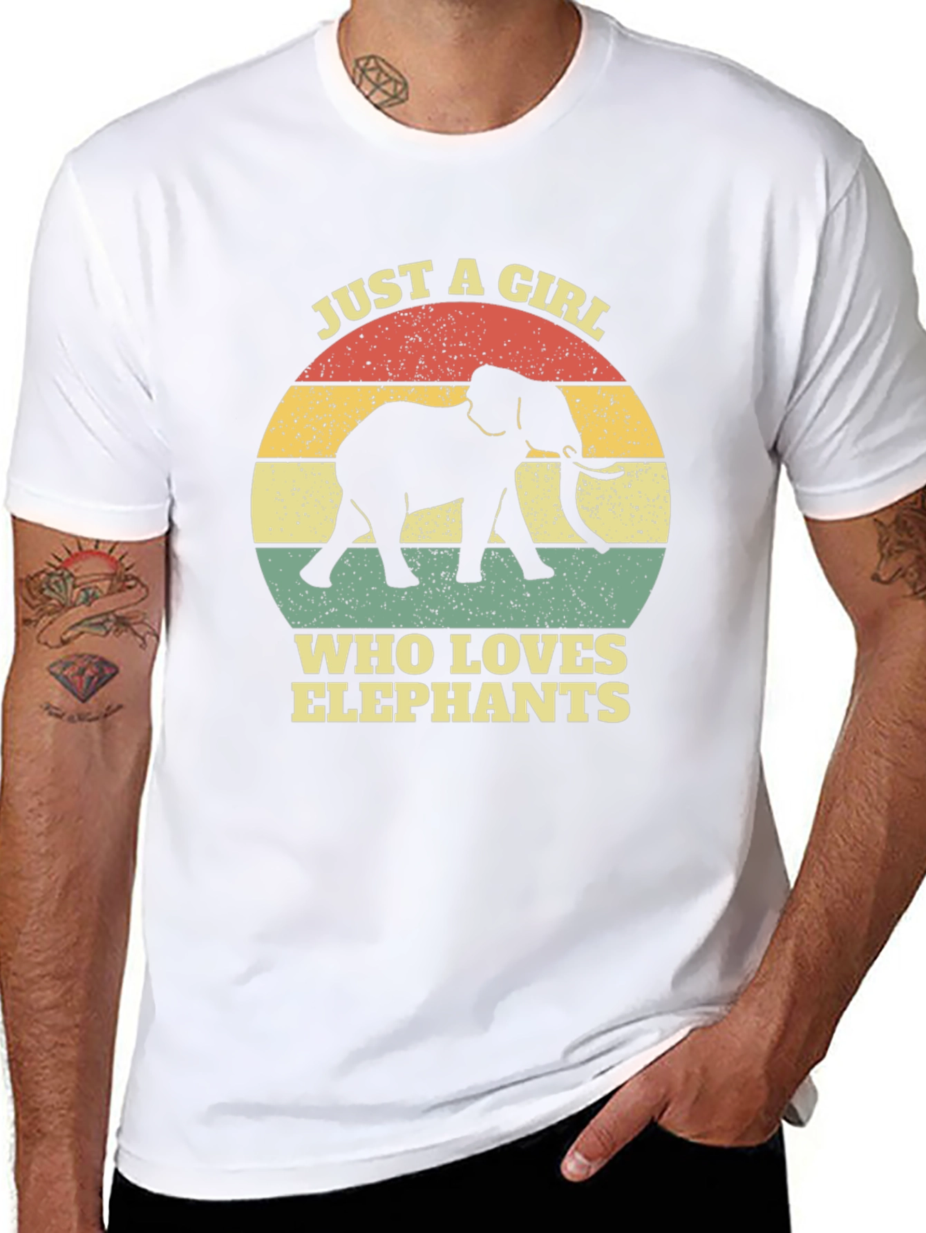 Elephant Lover T-Shirt - Girls Retro Graphic Tee