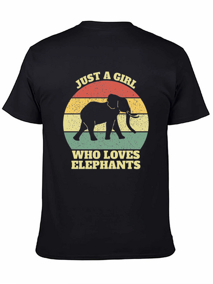 Elephant Lover T-Shirt - Girls Retro Graphic Tee
