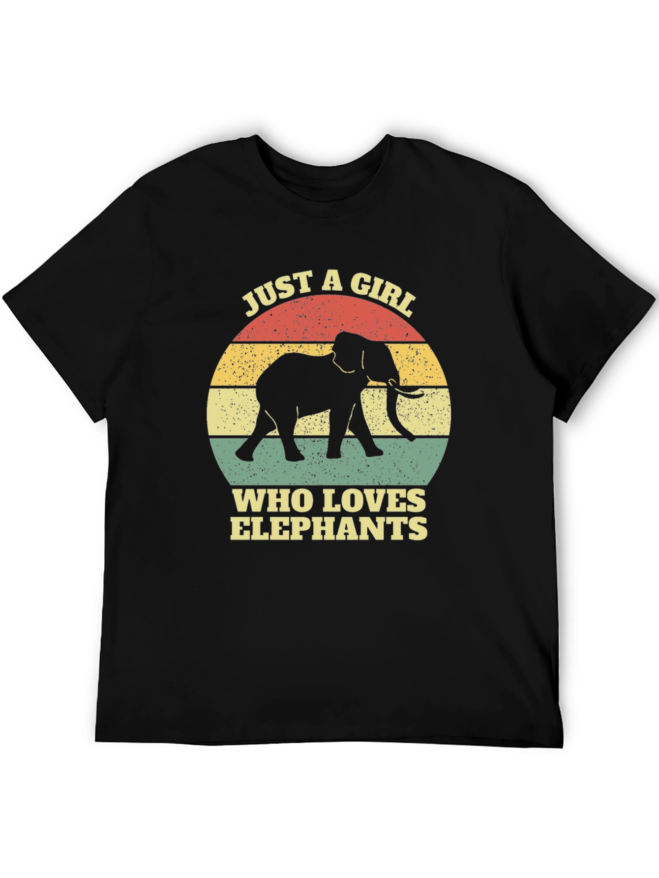 Elephant Lover T-Shirt - Girls Retro Graphic Tee