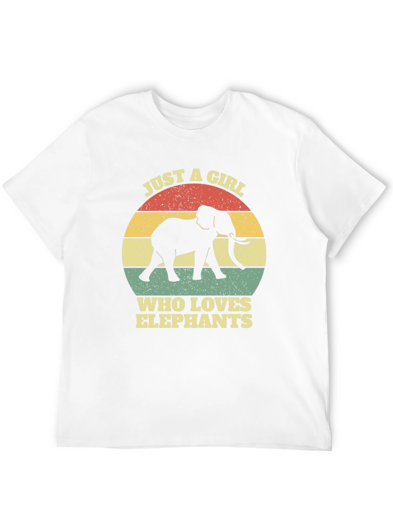 Elephant Lover T-Shirt - Girls Retro Graphic Tee