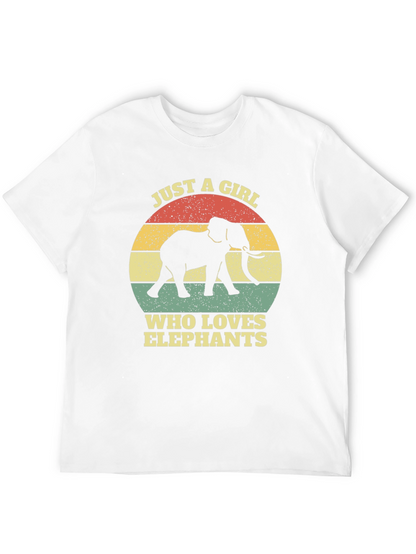 Elephant Lover T-Shirt - Girls Retro Graphic Tee