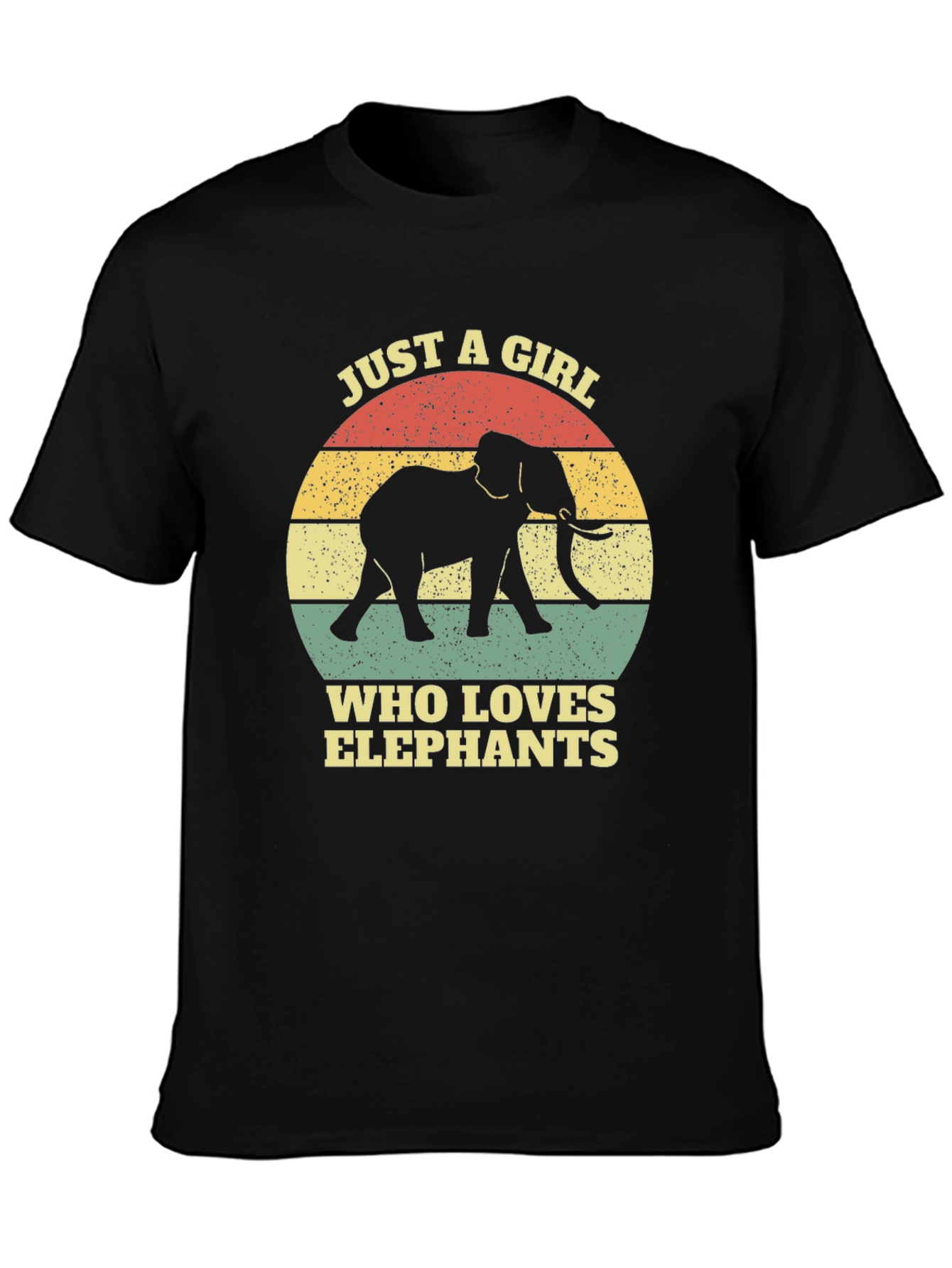 Elephant Lover T-Shirt - Girls Retro Graphic Tee