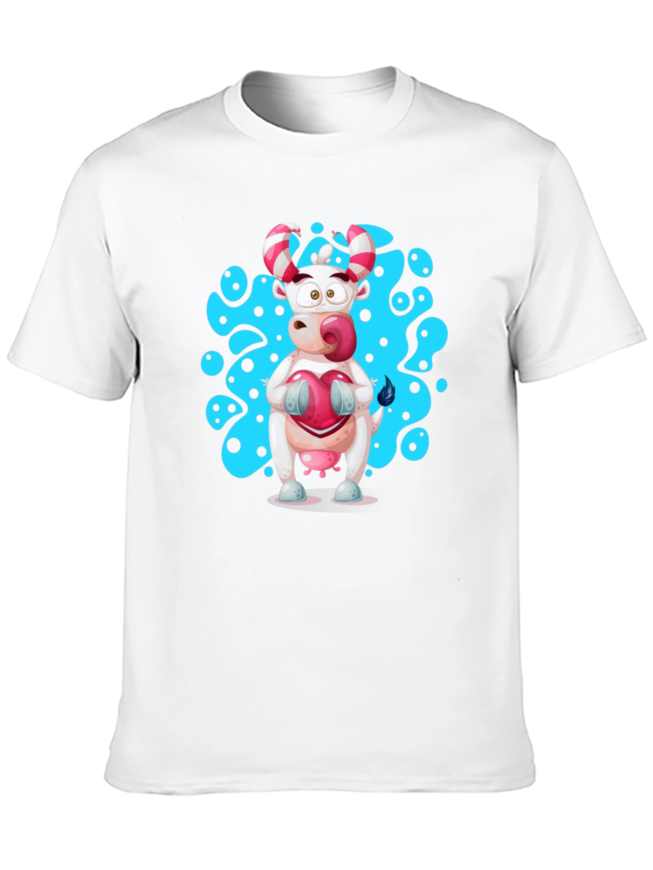 Cartoon Cow T-Shirt - Novelty Graphic Tee