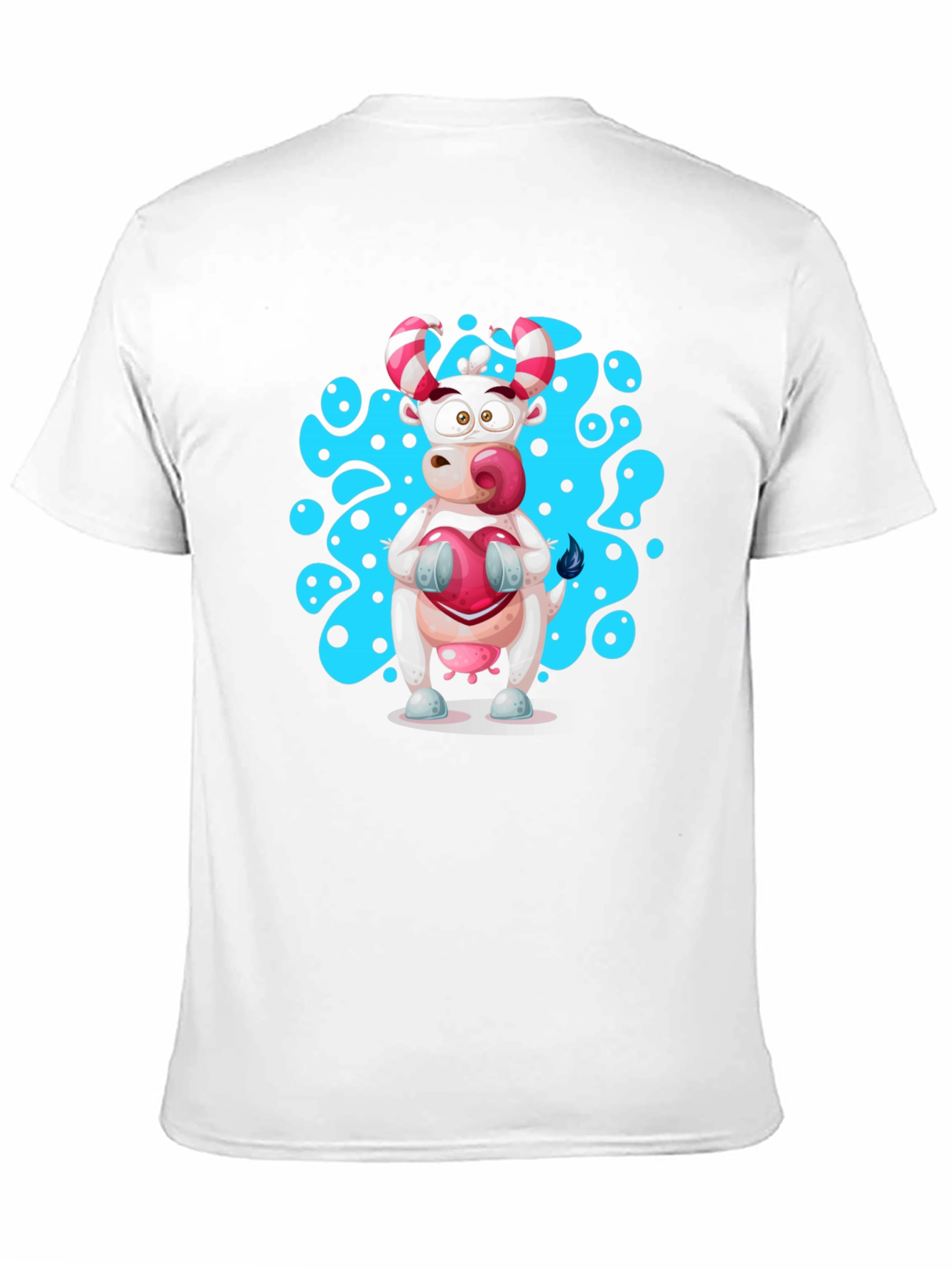 Cartoon Cow T-Shirt - Novelty Graphic Tee