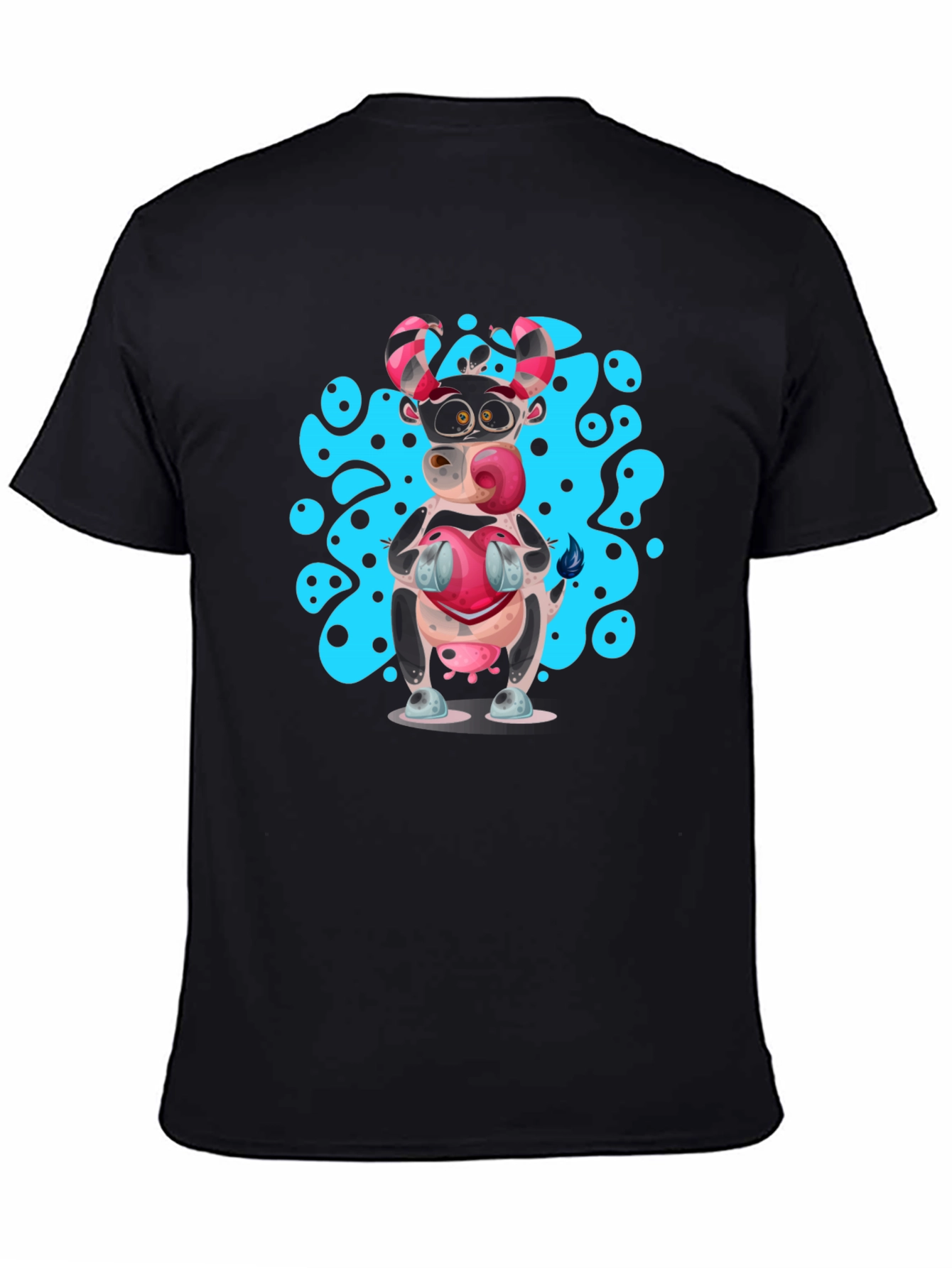 Cartoon Cow T-Shirt - Novelty Graphic Tee
