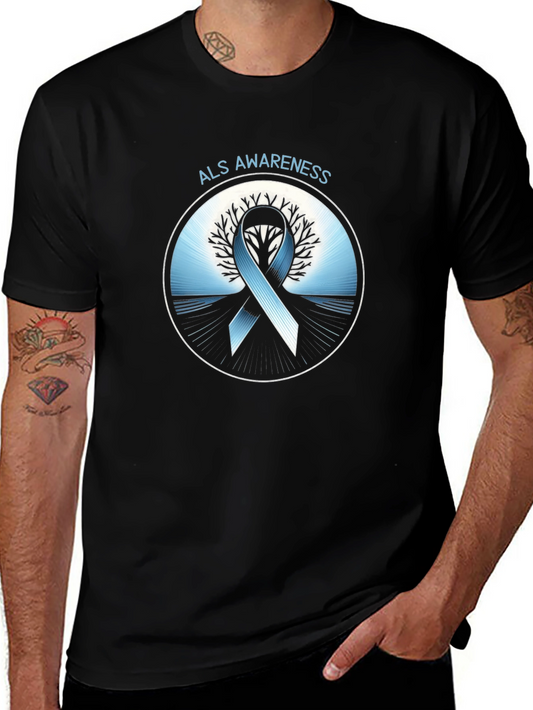 ALS Awareness Ribbon Graphic T-Shirt