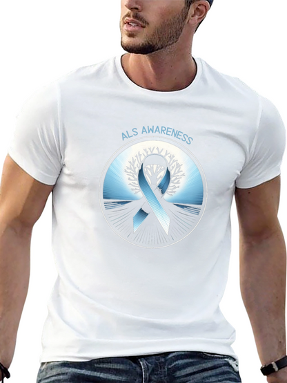 ALS Awareness Ribbon Graphic T-Shirt
