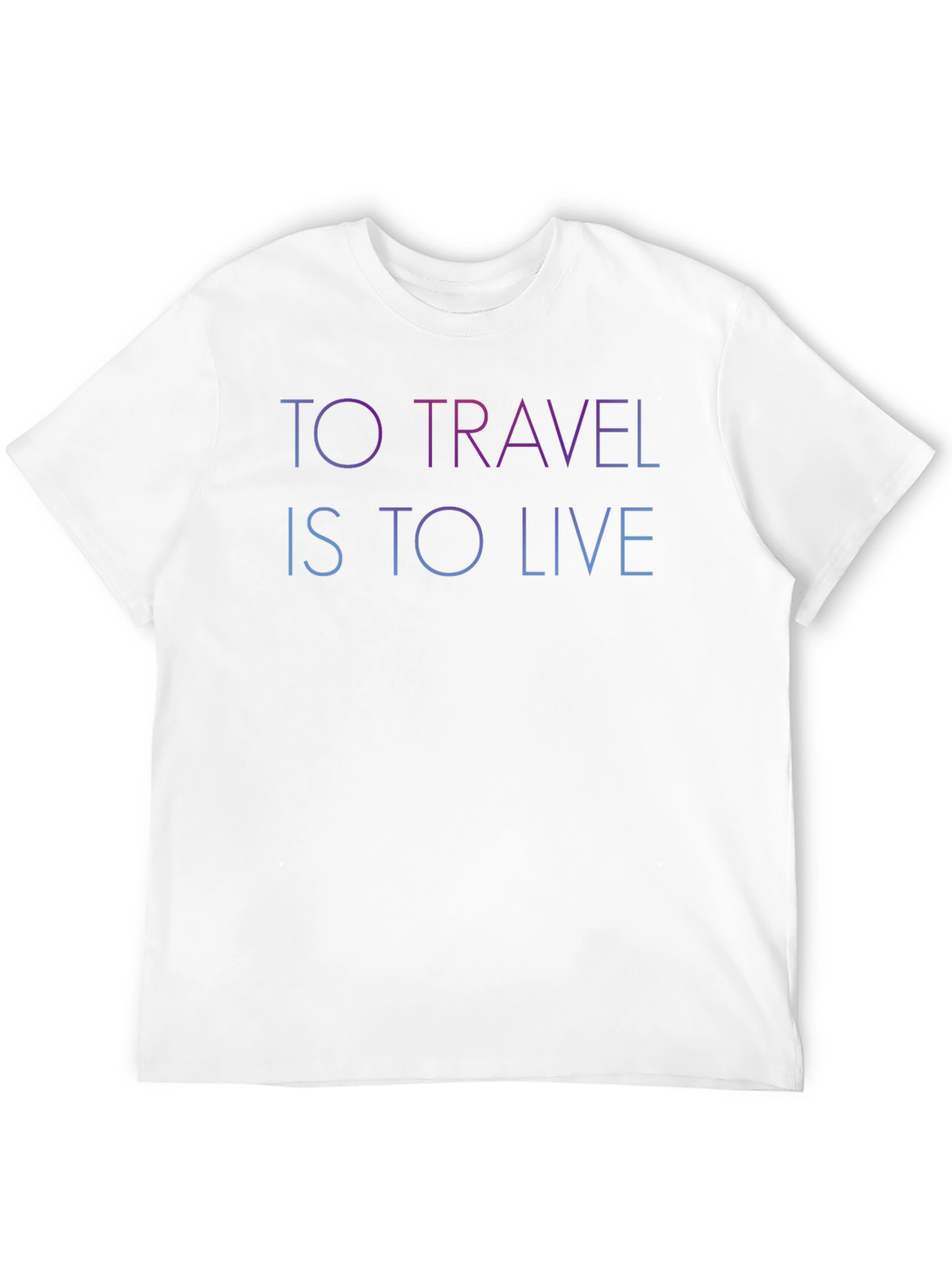 To Travel Is To Live Black Graphic T-Shirt