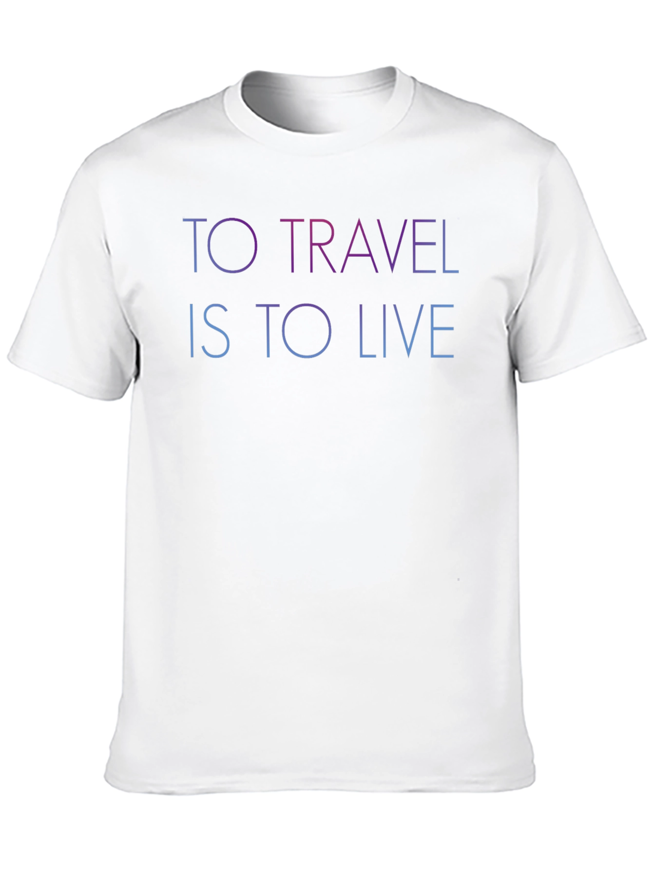 To Travel Is To Live Black Graphic T-Shirt