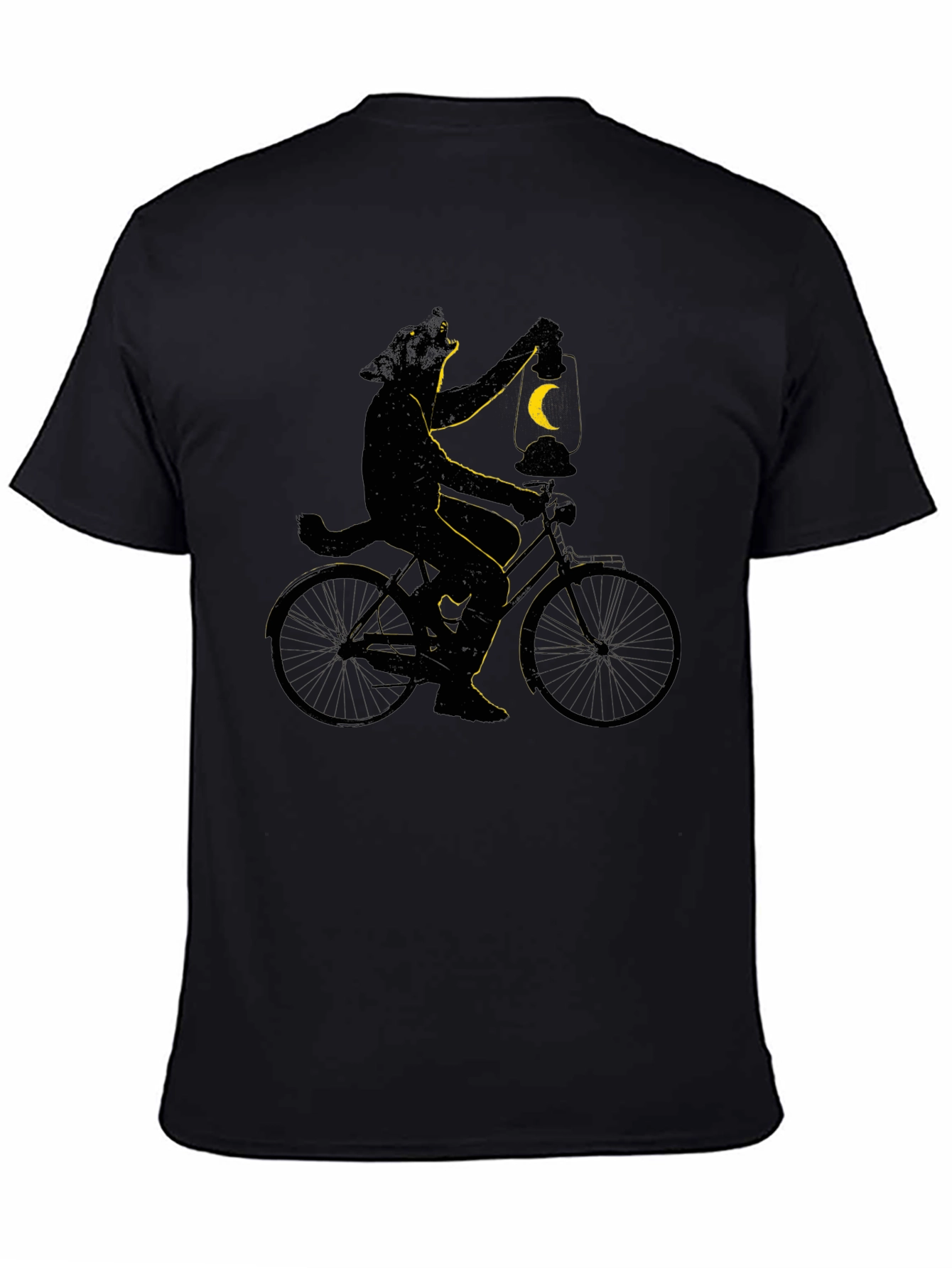 Cat on Bike T-Shirt - Whimsical Graphic Tee
