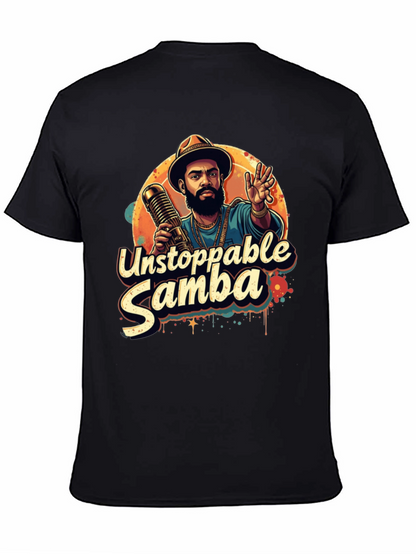 Unstoppable Samba Graphic T-Shirt - Black