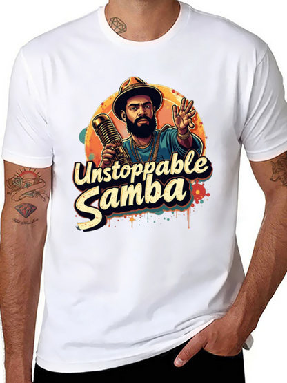 Unstoppable Samba Graphic T-Shirt - Black