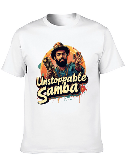 Unstoppable Samba Graphic T-Shirt - Black
