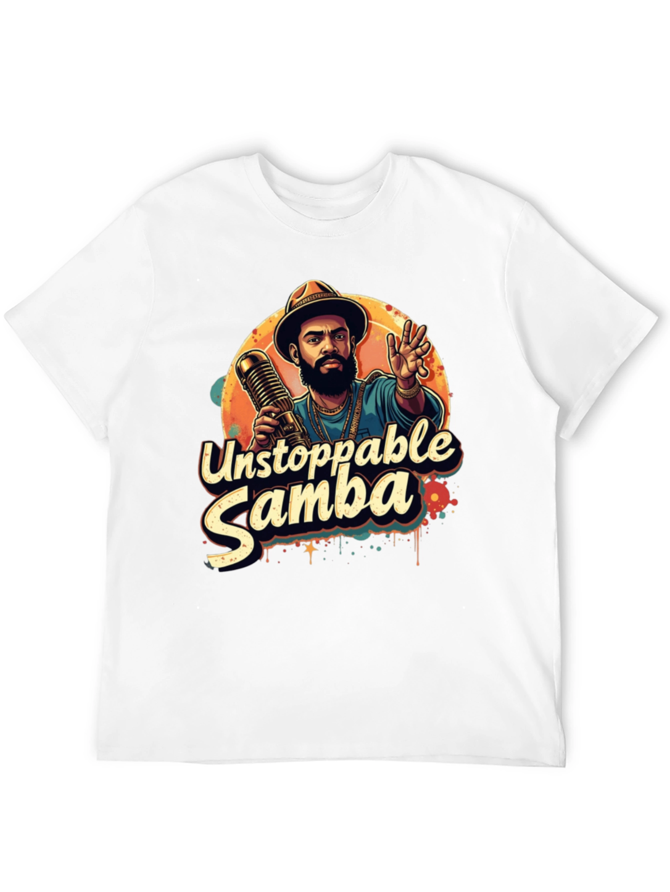 Unstoppable Samba Graphic T-Shirt - Black