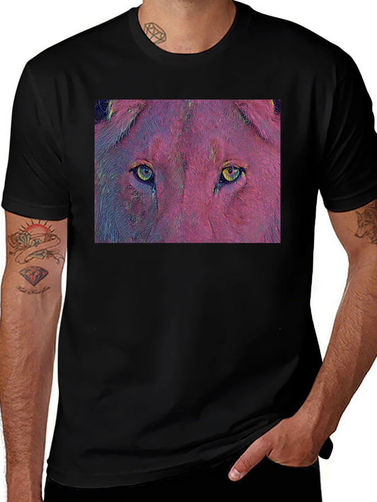 Lion Eyes Graphic T-Shirt - Bold & Unique Design