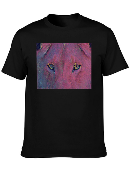 Lion Eyes Graphic T-Shirt - Bold & Unique Design