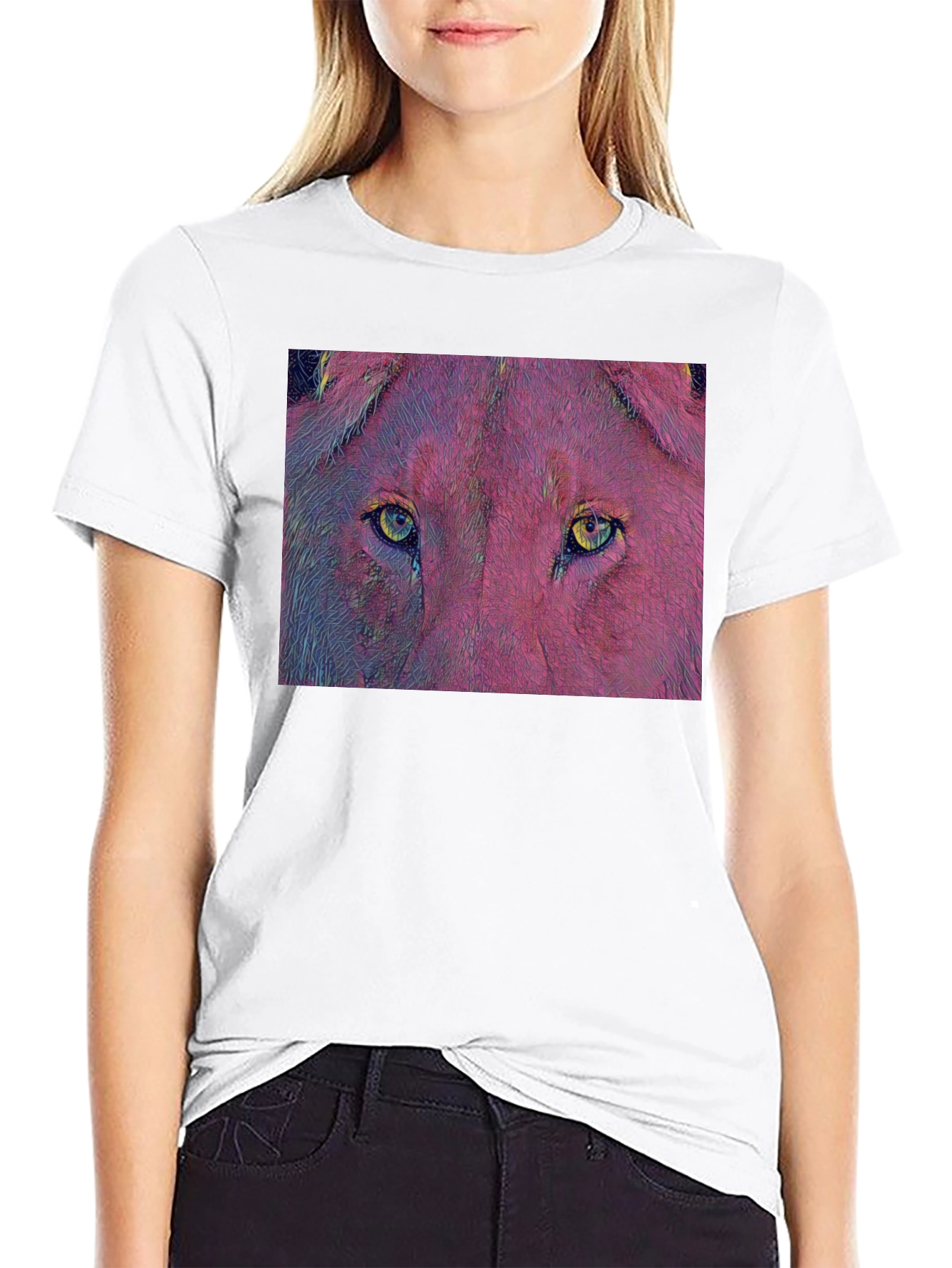 Lion Eyes Graphic T-Shirt - Bold & Unique Design