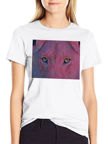Lion Eyes Graphic T-Shirt - Bold & Unique Design