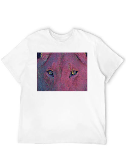 Lion Eyes Graphic T-Shirt - Bold & Unique Design