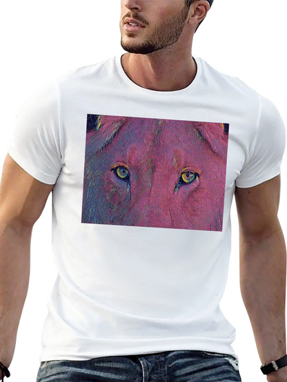 Lion Eyes Graphic T-Shirt - Bold & Unique Design