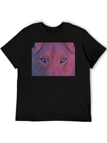 Lion Eyes Graphic T-Shirt - Bold & Unique Design