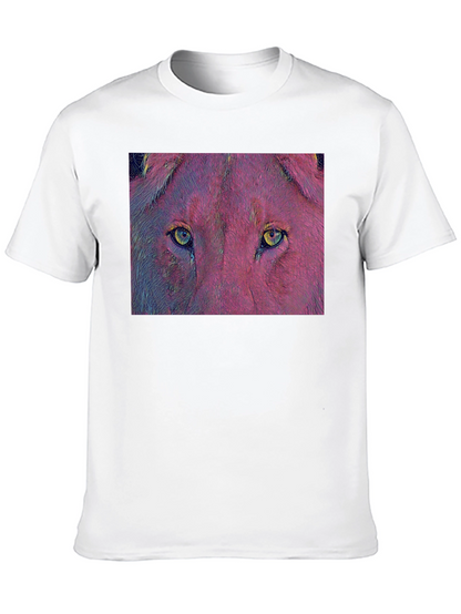 Lion Eyes Graphic T-Shirt - Bold & Unique Design