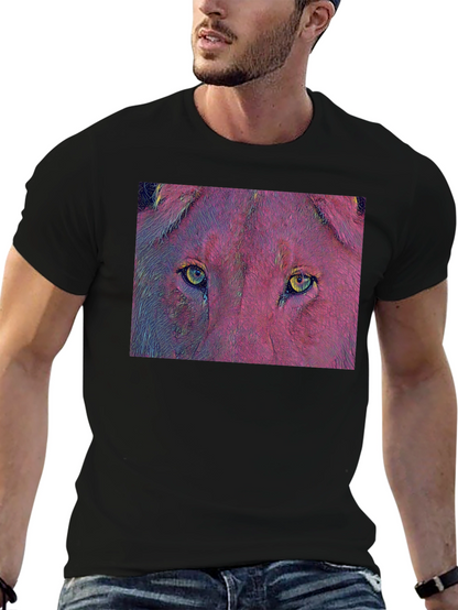 Lion Eyes Graphic T-Shirt - Bold & Unique Design