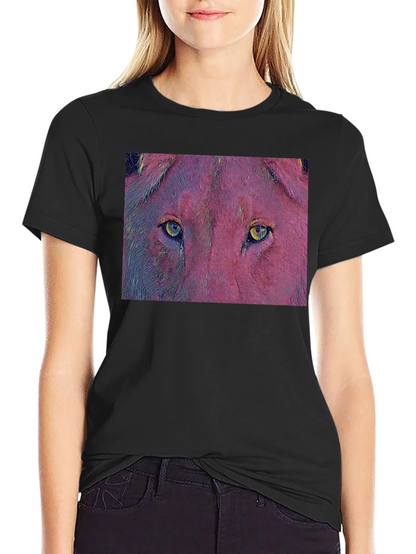 Lion Eyes Graphic T-Shirt - Bold & Unique Design