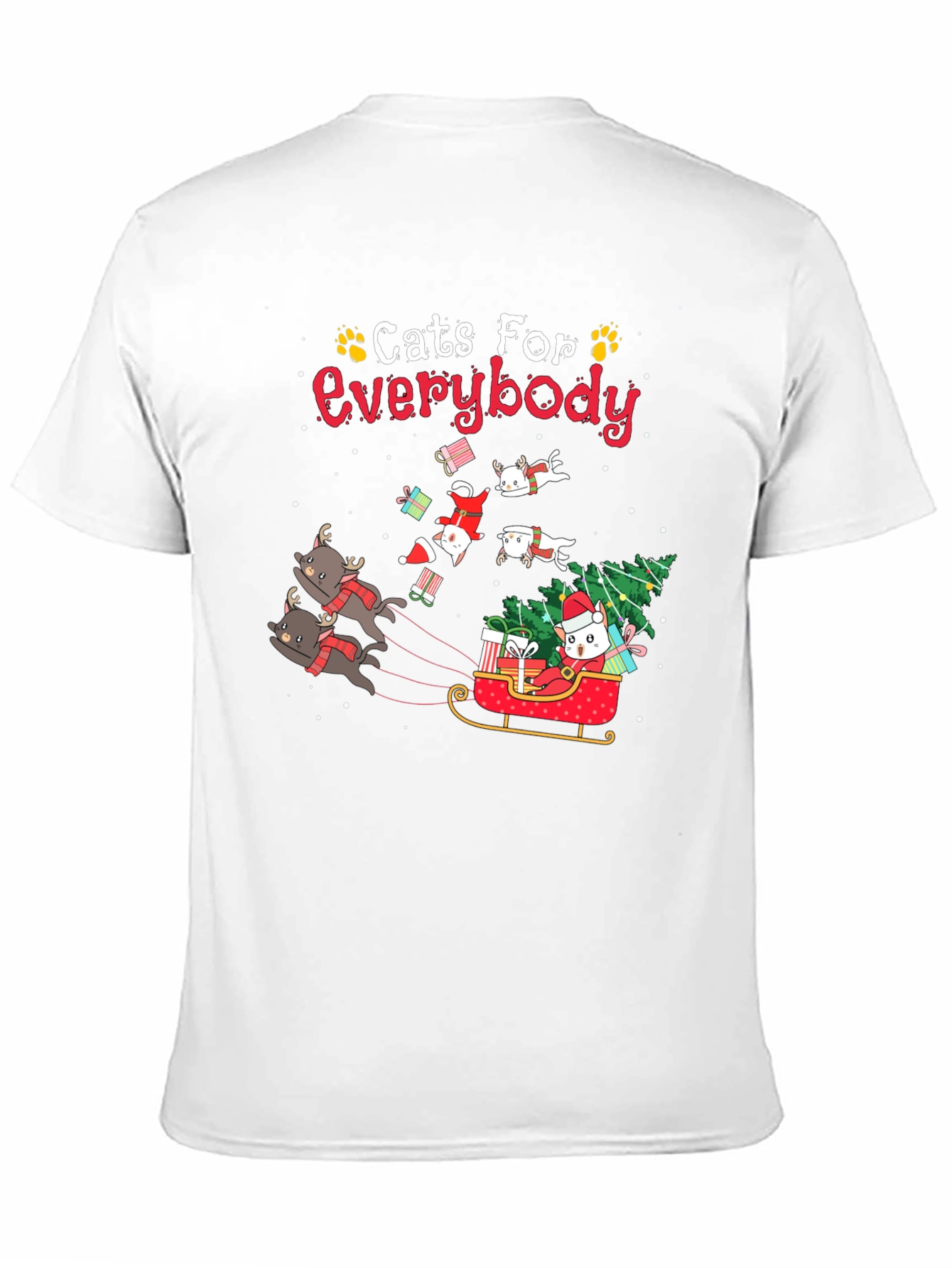 Cats For Everybody Christmas Graphic Tee