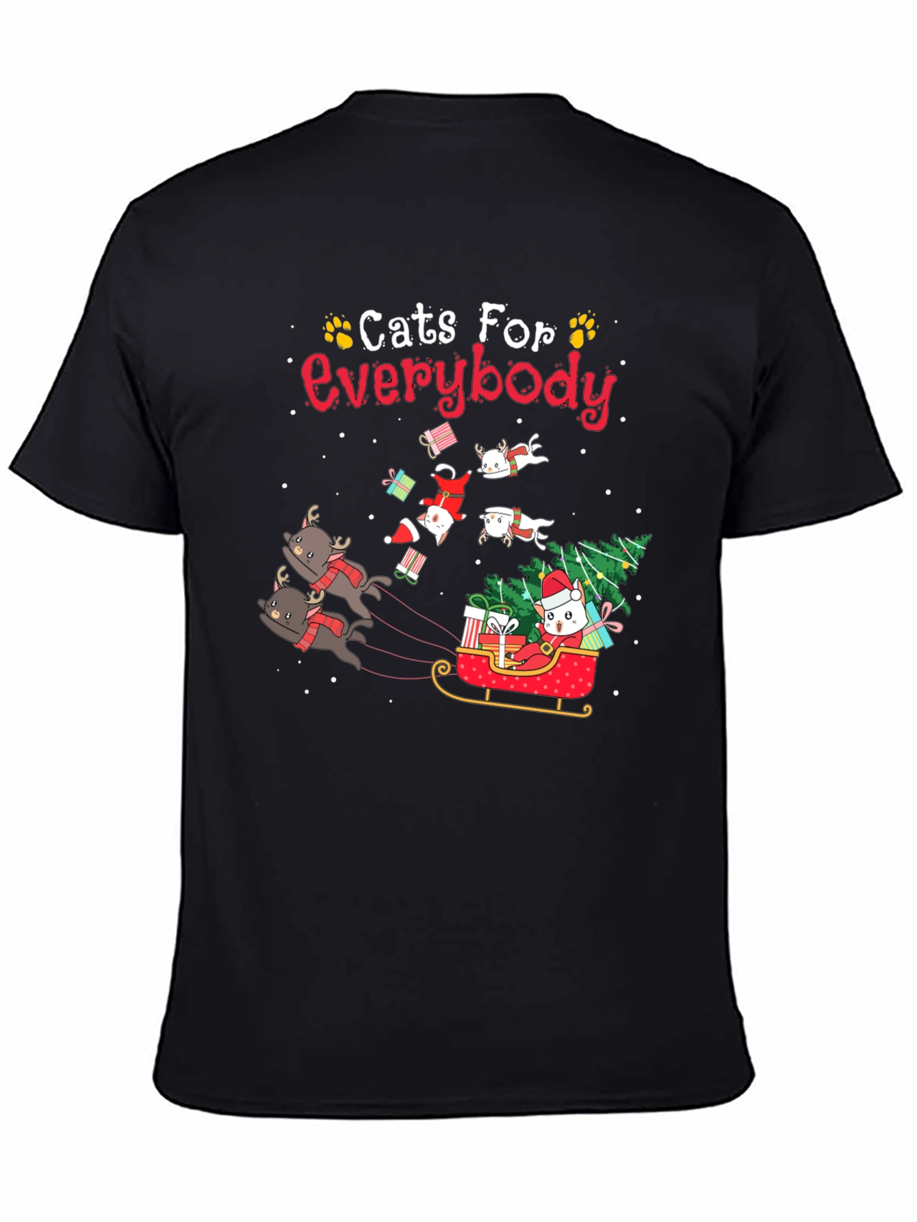 Cats For Everybody Christmas Graphic Tee