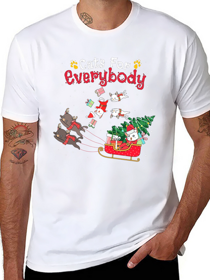 Cats For Everybody Christmas Graphic Tee