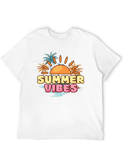 Summer Vibes Graphic Tee - Black T-Shirt