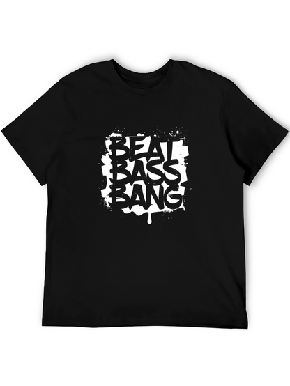 Beat Bass Bang Black T-Shirt - Graphic Tee