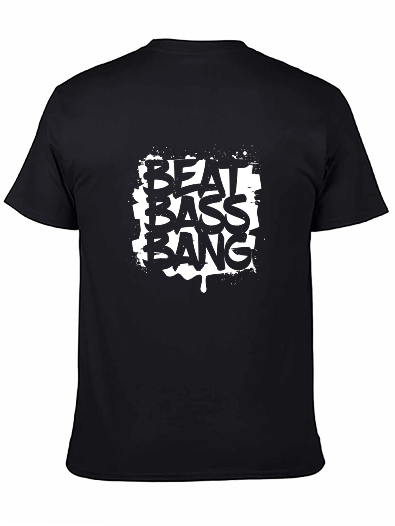 Beat Bass Bang Black T-Shirt - Graphic Tee