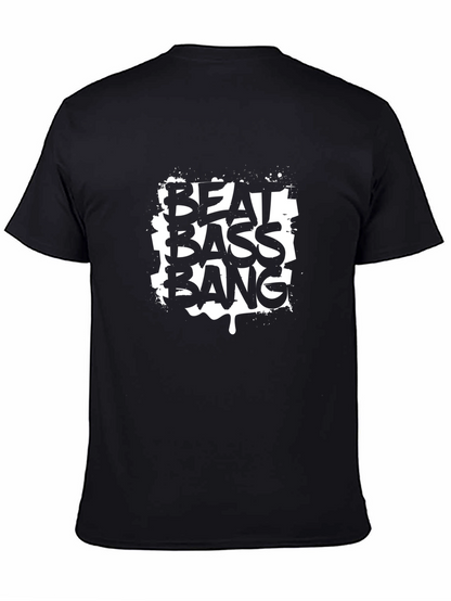 Beat Bass Bang Black T-Shirt - Graphic Tee