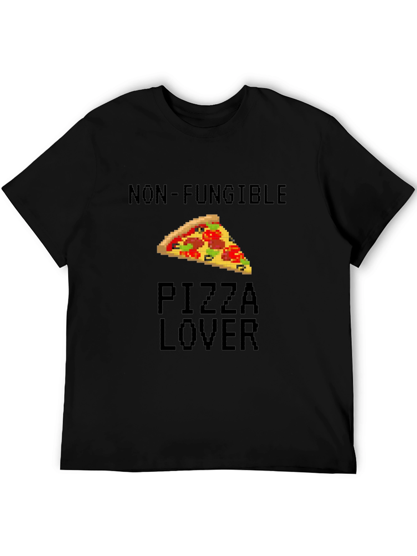 Non-Fungible Pizza Lover Black T-Shirt
