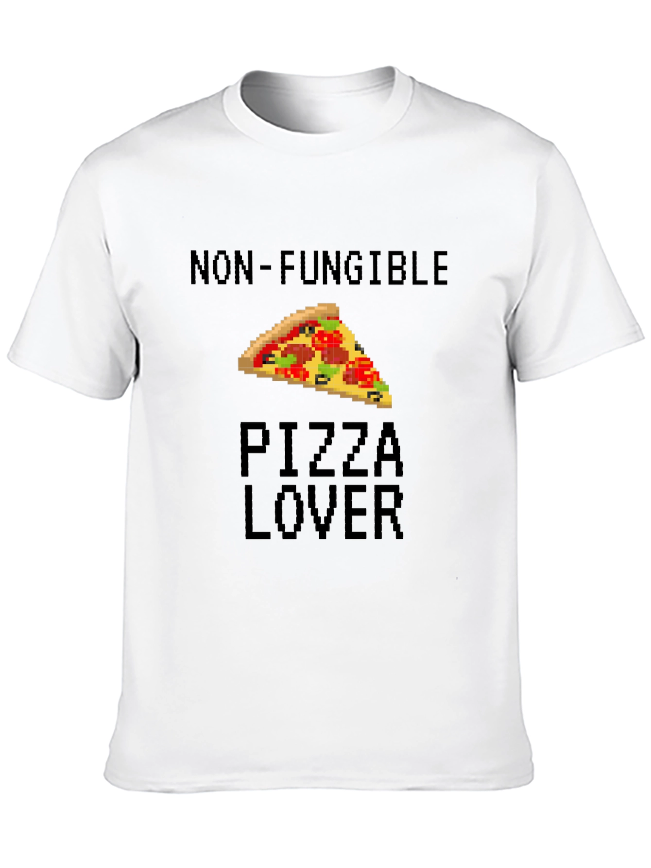 Non-Fungible Pizza Lover Black T-Shirt