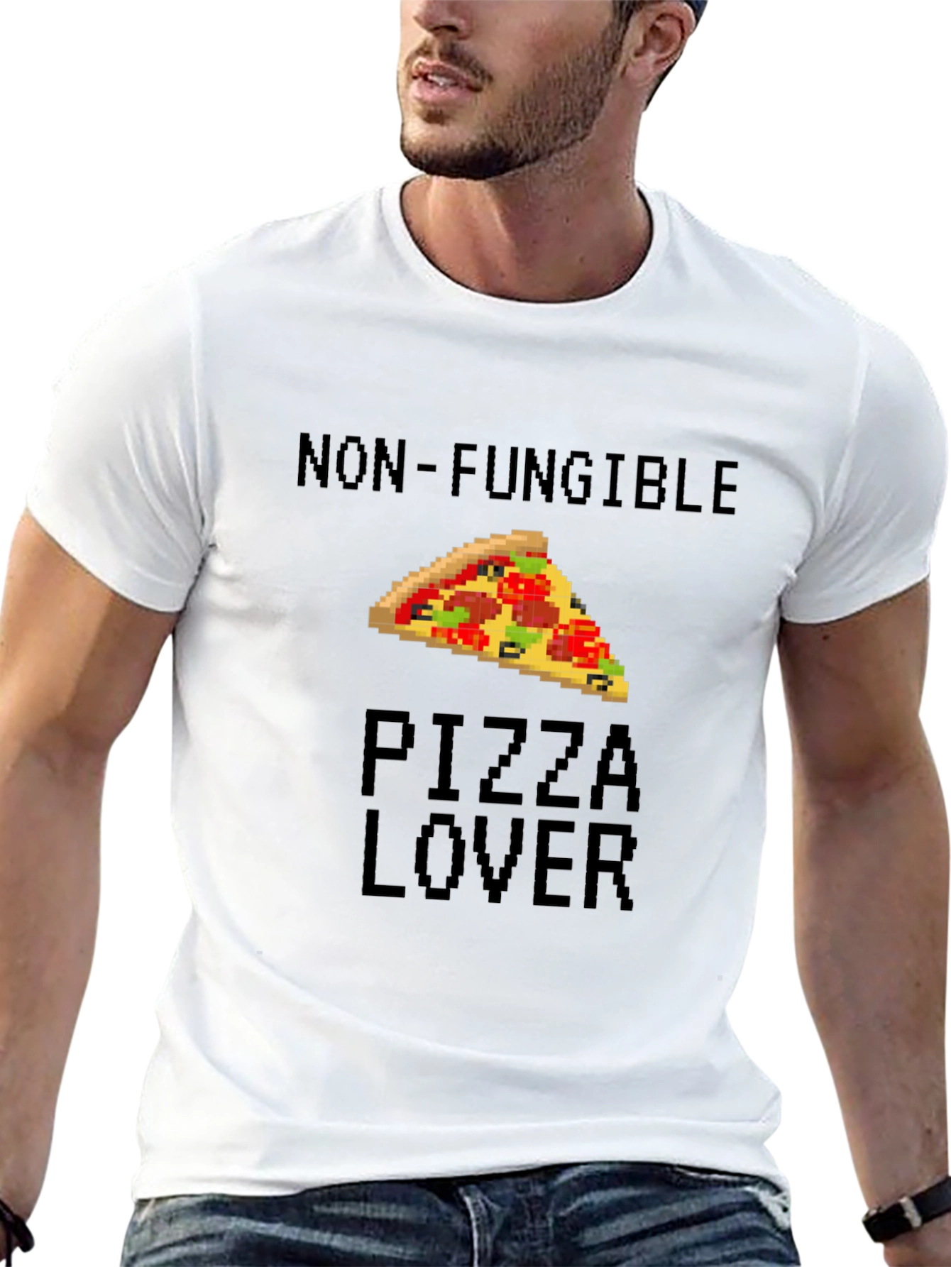Non-Fungible Pizza Lover Black T-Shirt