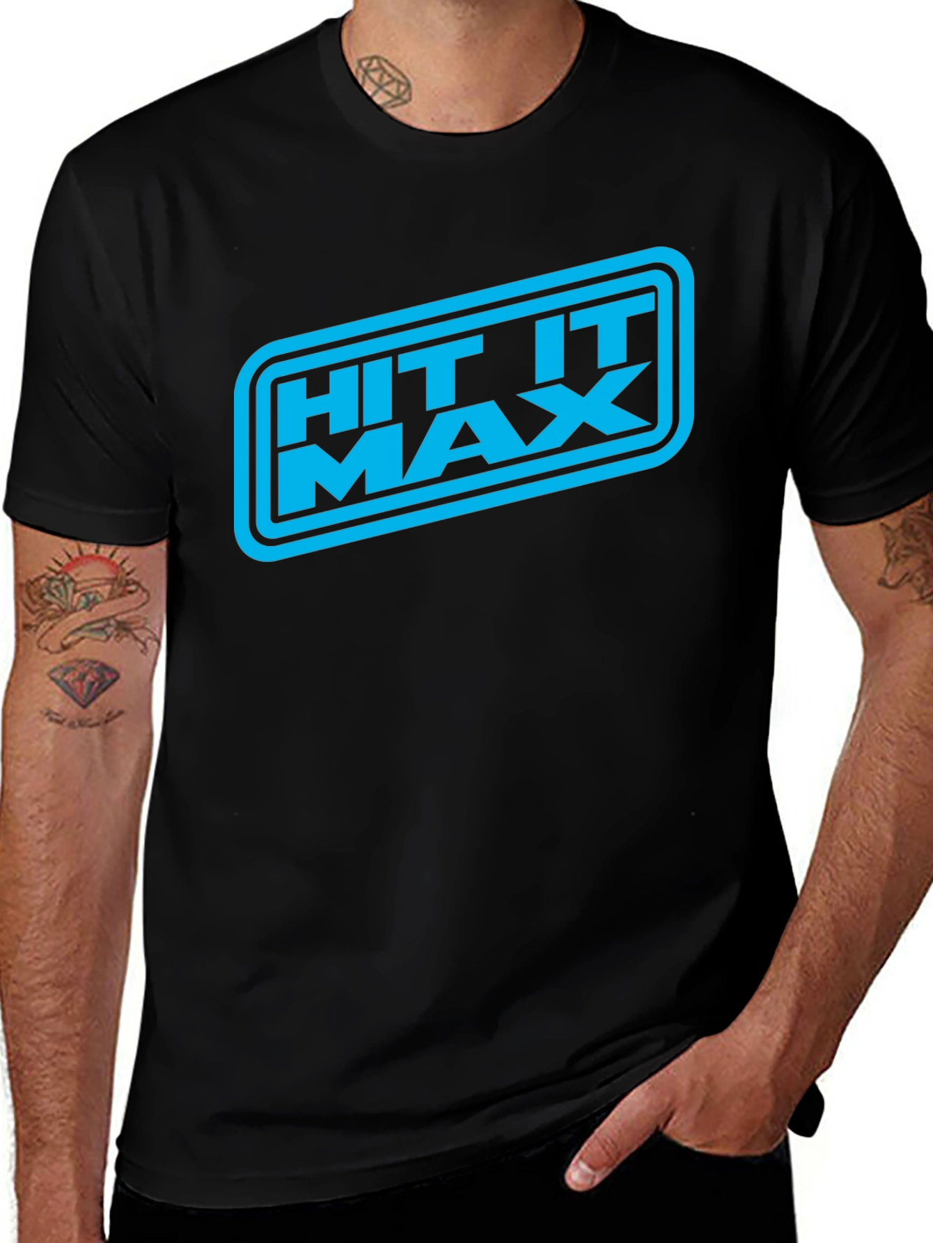 Hit It Max Graphic Tee - Black