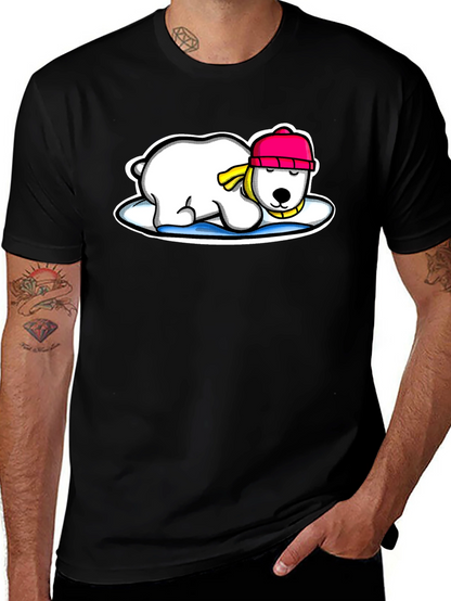 Polar Bear Graphic Tee - Cute Winter Style